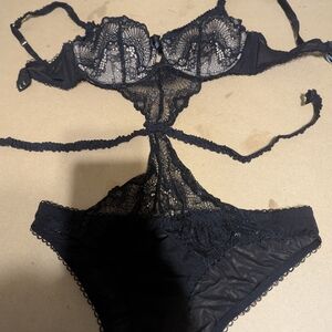 NWOT Adore Me Black Lace Underwire Lingerie